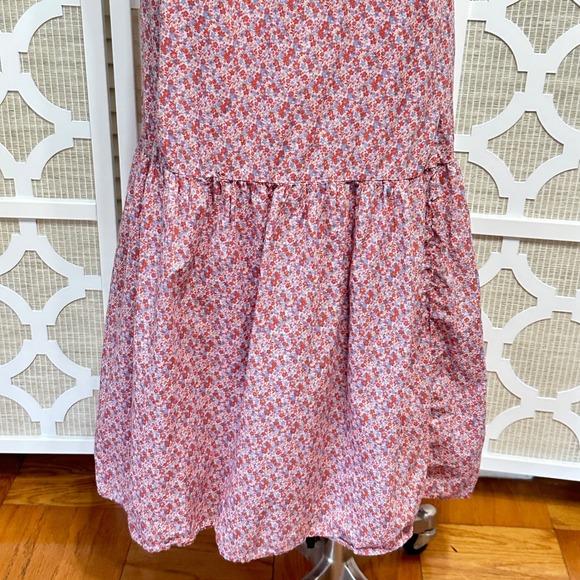 Nation LTD Floral Peasant Midi Dress Womens XS Cottage Ruffle Tiered‎ Sundress - Picture 4 of 13